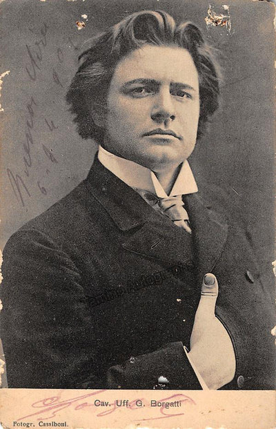 Borgatti, Giuseppe - Signed Photo Postcard 1904