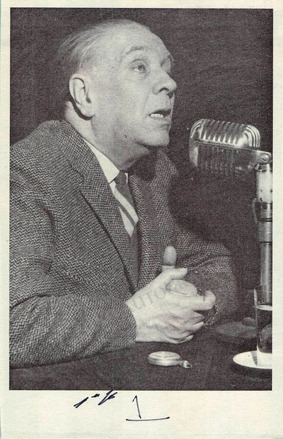 Borges, Jorge Luis - Signed Photograph