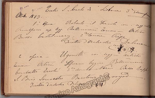Borghi-Mamo, Emilia - Autograph Artistic Memories 1873-1893 - Tamino