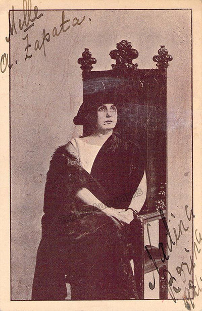 Borina, Nadina - Signed Photo in Ballo in Maschera 1921 + Musical Quote