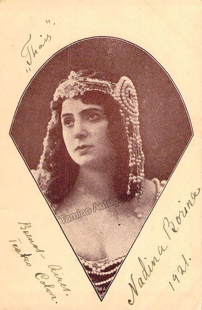 Borina, Nadina - Signed Photograph in Thais 1921