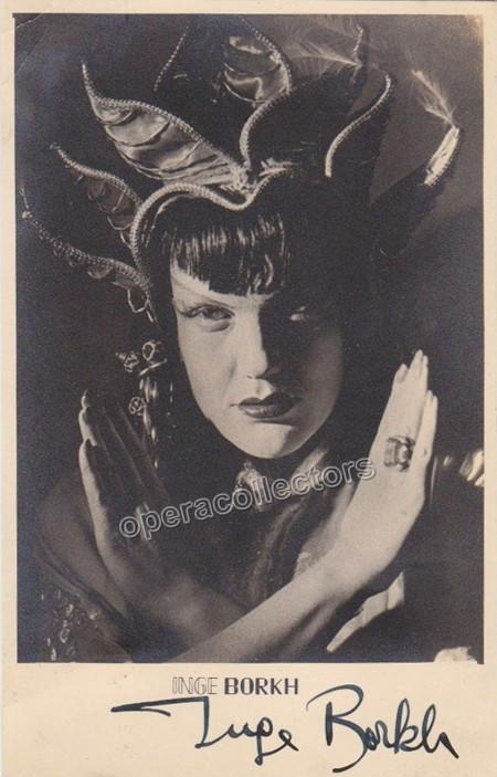Borkh, Inge - Signed photo in role - Tamino