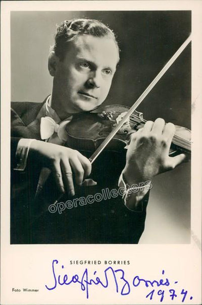 Borries, Siegfried - Signed Photo Postcard