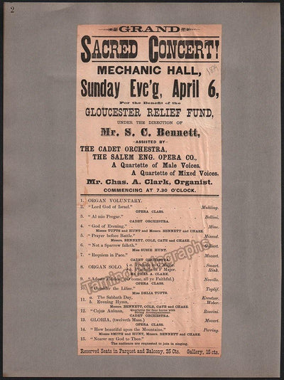 Boston Concert Opera and Theater Album Clip Collection 1879-1889