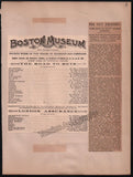 Boston Opera and Theater Album Clip Collection 1890-1898