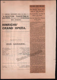 Boston Opera and Theater Album Clip Collection 1890-1898