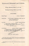 Boston Symphony Orchestra - Nikisch, Arthur - 3 Violin Concert Programs 1891-93