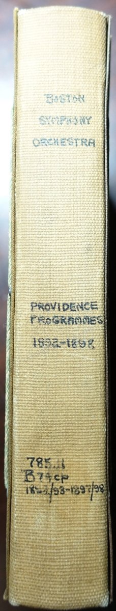 Boston Symphony Orchestra Programs 1892-98 - Lot of 38 Programs