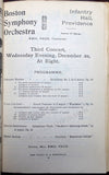 Boston Symphony Orchestra Programs 1892-98 - Lot of 38 Programs