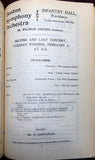 Boston Symphony Orchestra Programs 1898-1905 - Lot of 33 Programs