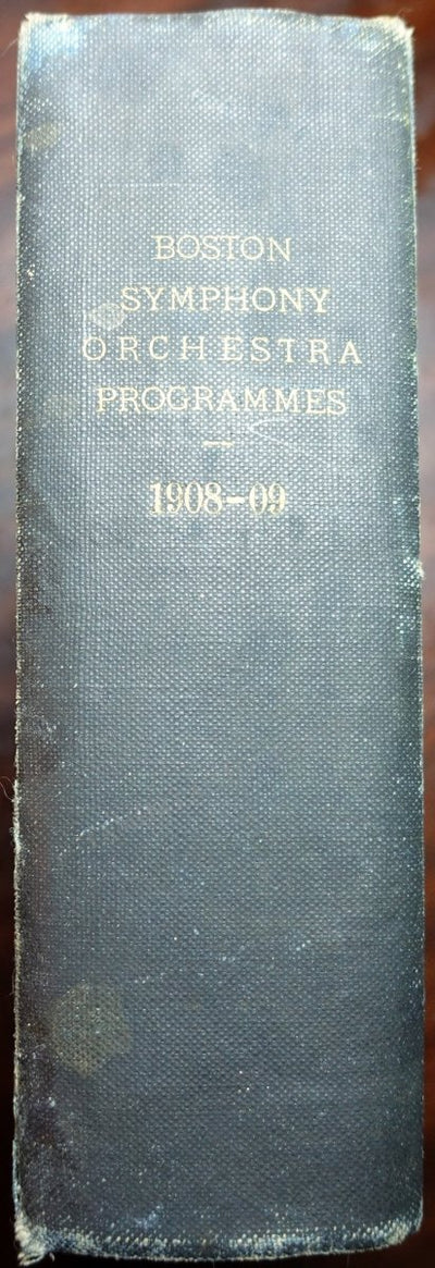 Boston Symphony Orchestra Programs 1908-09 - Lot of 23 Programs