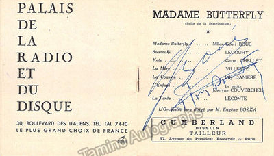 Boue, Geori - Signed Program Madama Butterfly 1945
