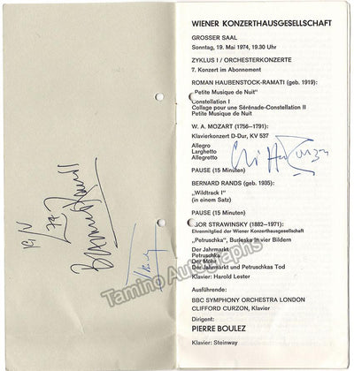 BOULEZ, Pierre - CURZON, Cliffors - RANDS, Bernard