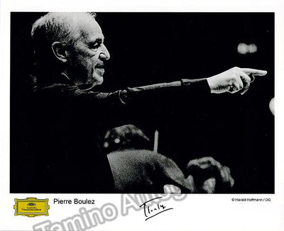 Boulez, Pierre - Signed promo photo