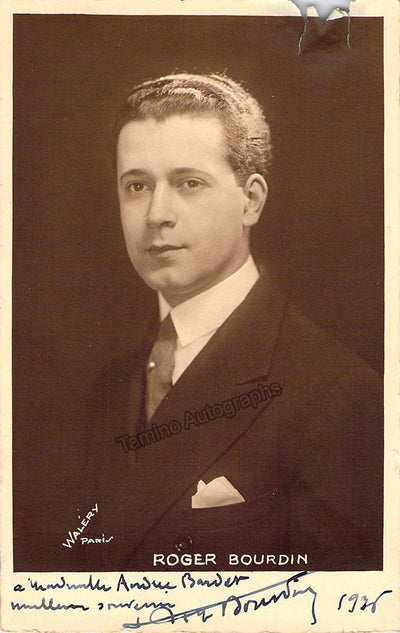 BOURDIN, Roger (Various Autographs)