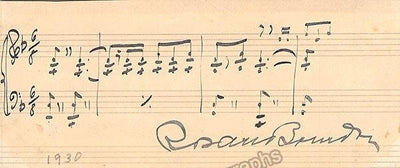 Bourdon, Rosario - Autograph Music Quote Signed