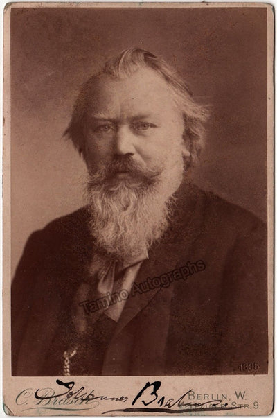 Brahms, Johannes - Signed Cabinet Photo 1895