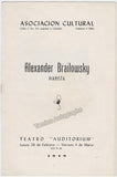Brailowsky, Alexander - Signed Program Havana 1949
