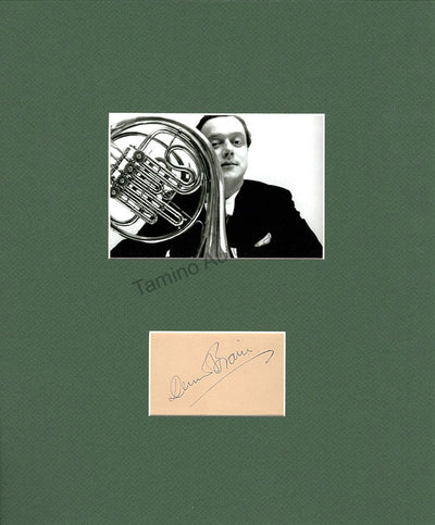 Brain, Dennis - Signature and Photo