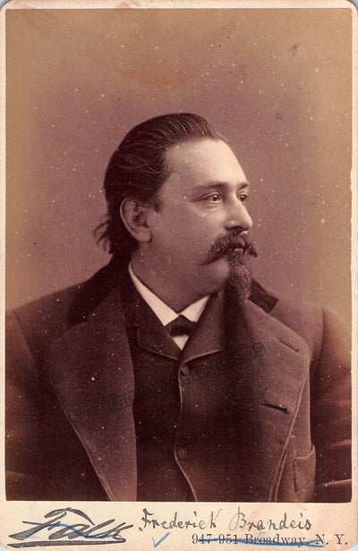 Brandeis, Frederic - Signed Cabinet Photograph