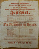 Breiting, Hermann - Large Collection of Playbills 1830s, 40s and 50s