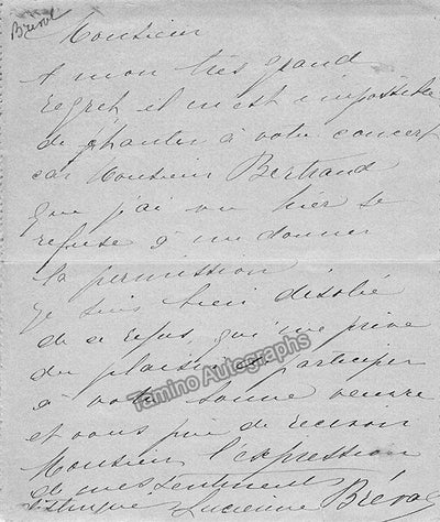 Breval, Lucienne - Autograph Letter Signed