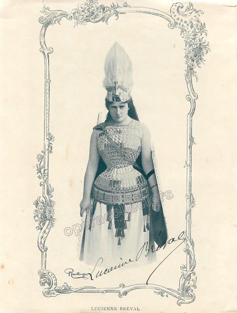 Breval, Lucienne - Signed Photograph as Brunhilde