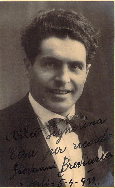 Breviario, Giovanni - Signed Photo 1932