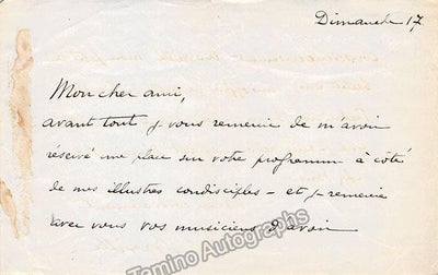 Breville, Pierre de - Autograph Letter Signed