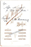 Briesemeister, Otto - Signed Cabinet Photo as Loge, Bayreuth 1899
