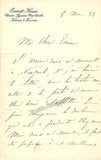Brignoli, Pasquale - Autograph Letter Signed 1881
