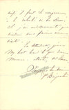 Brignoli, Pasquale - Autograph Letter Signed 1881