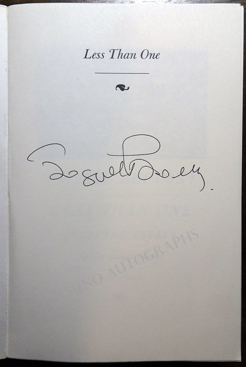 Brodsky, Joseph - Signed Book "Less Than One" - Tamino