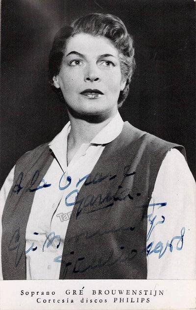 BROUWENSTIJN, Gre (Various Autographs) Tamino Autographs