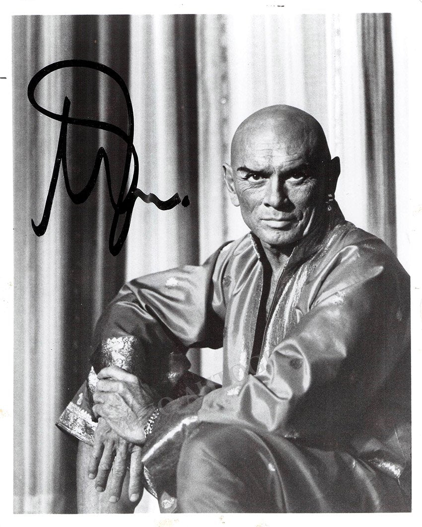 Brynner, Yul - Signed Photo in "The King and I" - Tamino