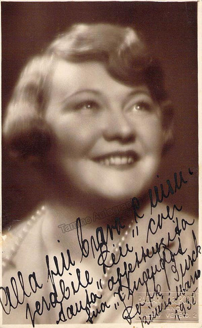 BURCK, Lotte (Various Autographs)