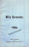 Burmester, Willy - Brochure Berlin 1900