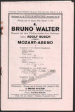 Busch, Adolf - Program Lot Berlin 1931-1932 - Bruno Walter