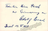 Busch, Adolf - Signed Photo Postcard
