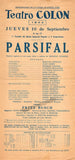 Busch, Fritz - Die Zauberflote - Parsifal - 2 Playbills 1942