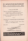 Busch, Fritz - Two Programs Dresden 1928