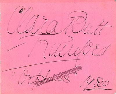 Butt, Clara - Signed Album Page 1920