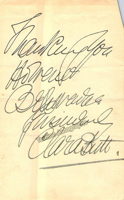Butt, Clara - Signed Album Page