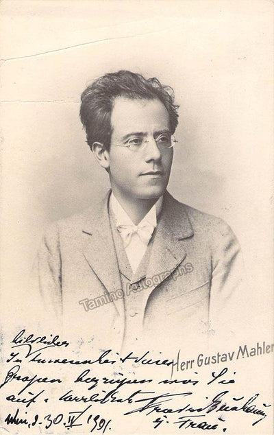 Buxbaum, Friedrich - Signature on Gustav Mahler Photograph 1901