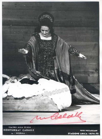 Caballe, Montserrat - Signed photo as Norma