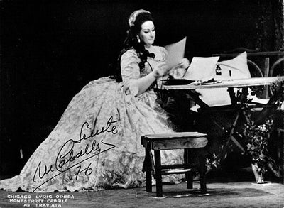 Caballé, Montserrat - Various Autographs