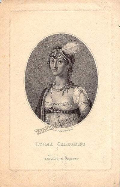 Caldarini, Luigia - Vintage Engraving