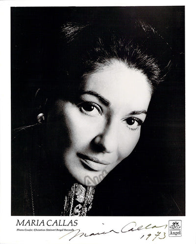 Callas, Maria - Signed Photo 1973