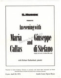 Callas, Maria - Di Stefano, Giuseppe - Double Signed Clip Insert