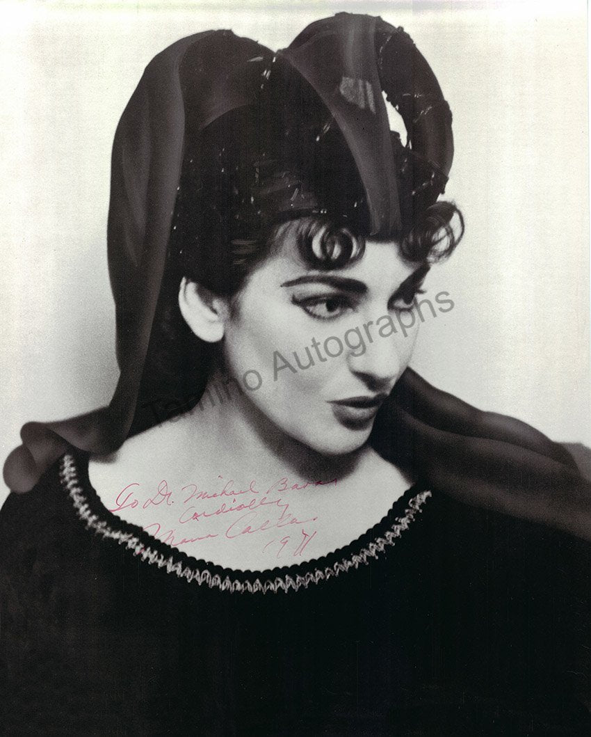 Callas, Maria - Large Signed Poster in Trovatore - Tamino